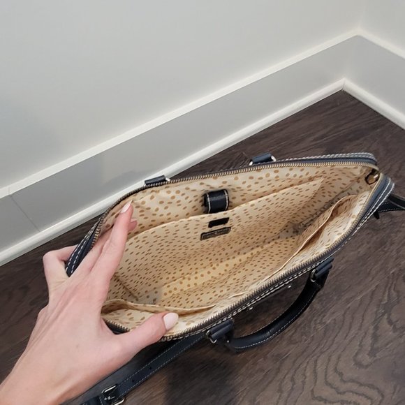 Kate Spade Navy Blue Briefcase - Picture 2 of 2